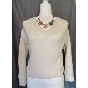 Express White Sweater